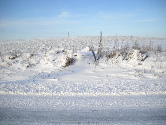 Vinterbild strax utanfr byn